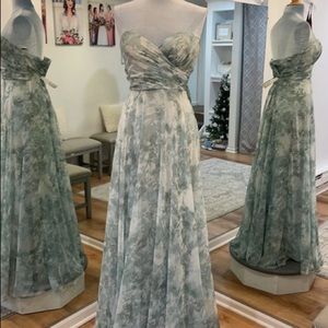 Jenny Yoo, Adeline dress. Watercolor garden mist multi print - NWT